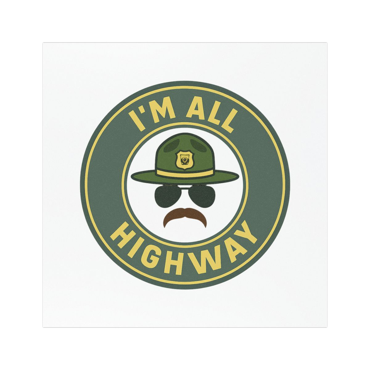 Super Troopers Car Magnet All Highway