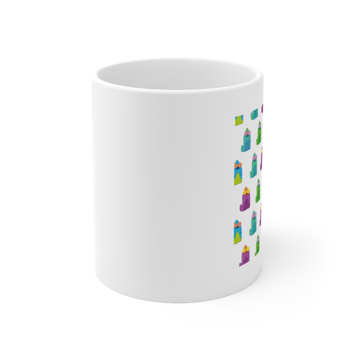 Solar Opposites Neon Pupa White Mug - alternate angle 1, merchandise