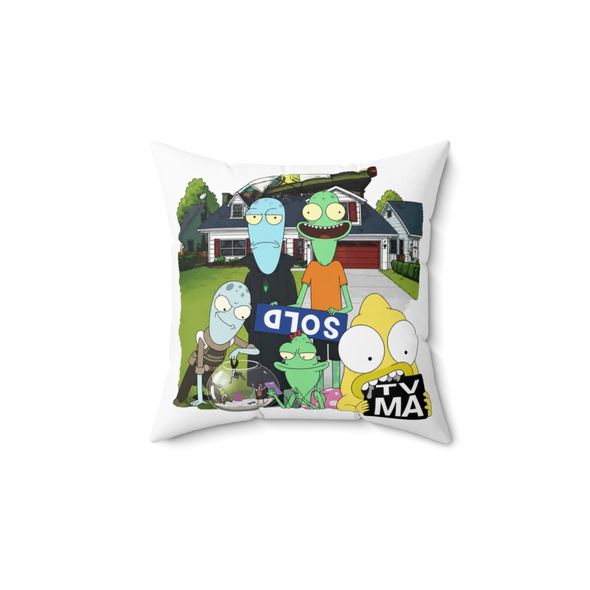 Cherie Solar Opposites Fearless Rebel Throw Pillow