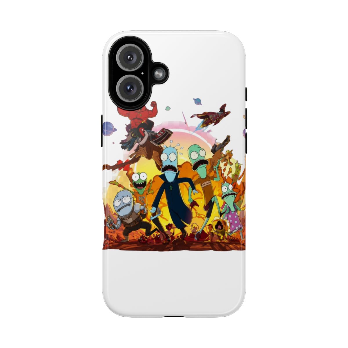 Korvo Solar Opposites Alien Scientist Phone Case - alternate angle 3, merchandise
