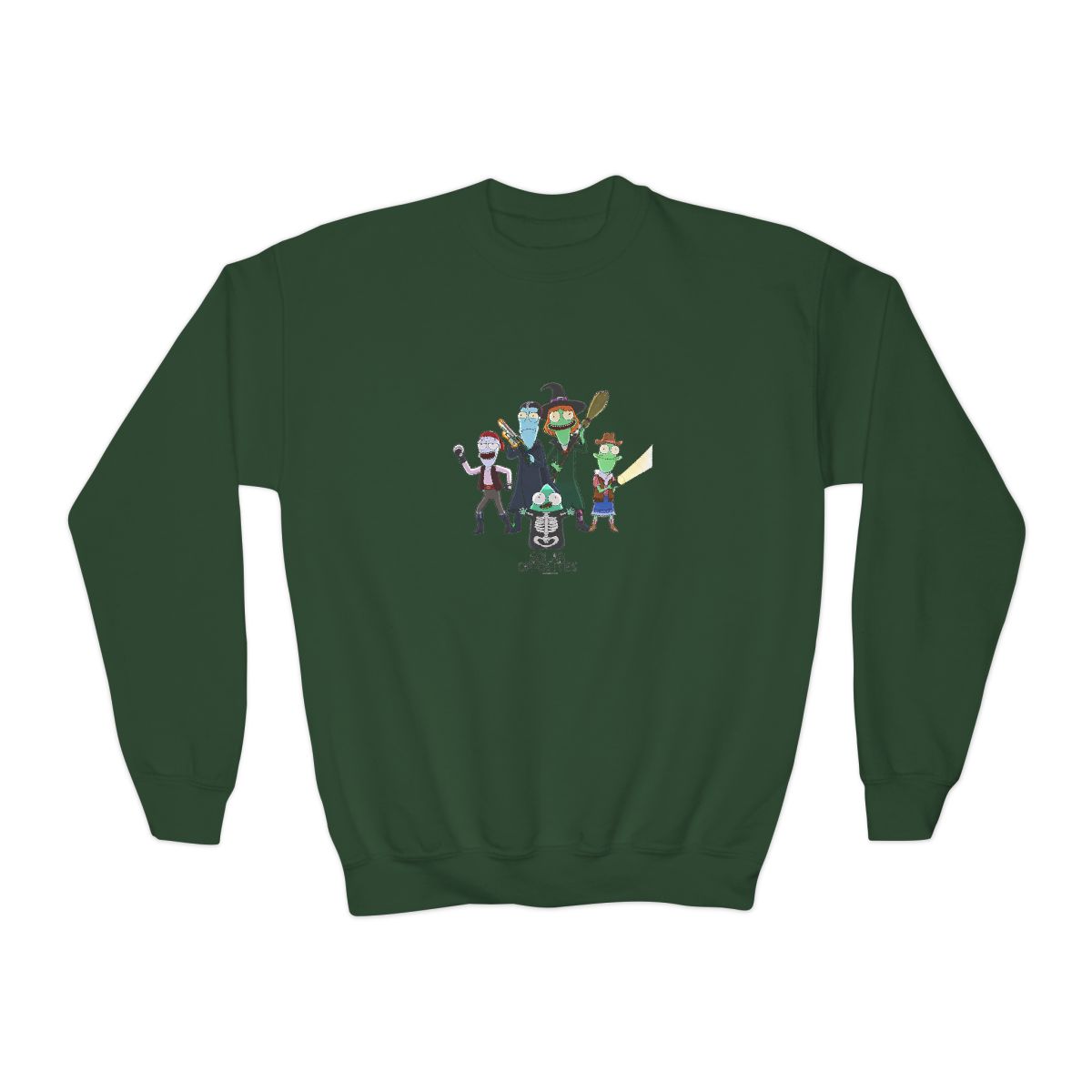 Solar Opposites Halloween Fleece Crewneck Kids Sweatshirt - alternate angle 5, merchandise