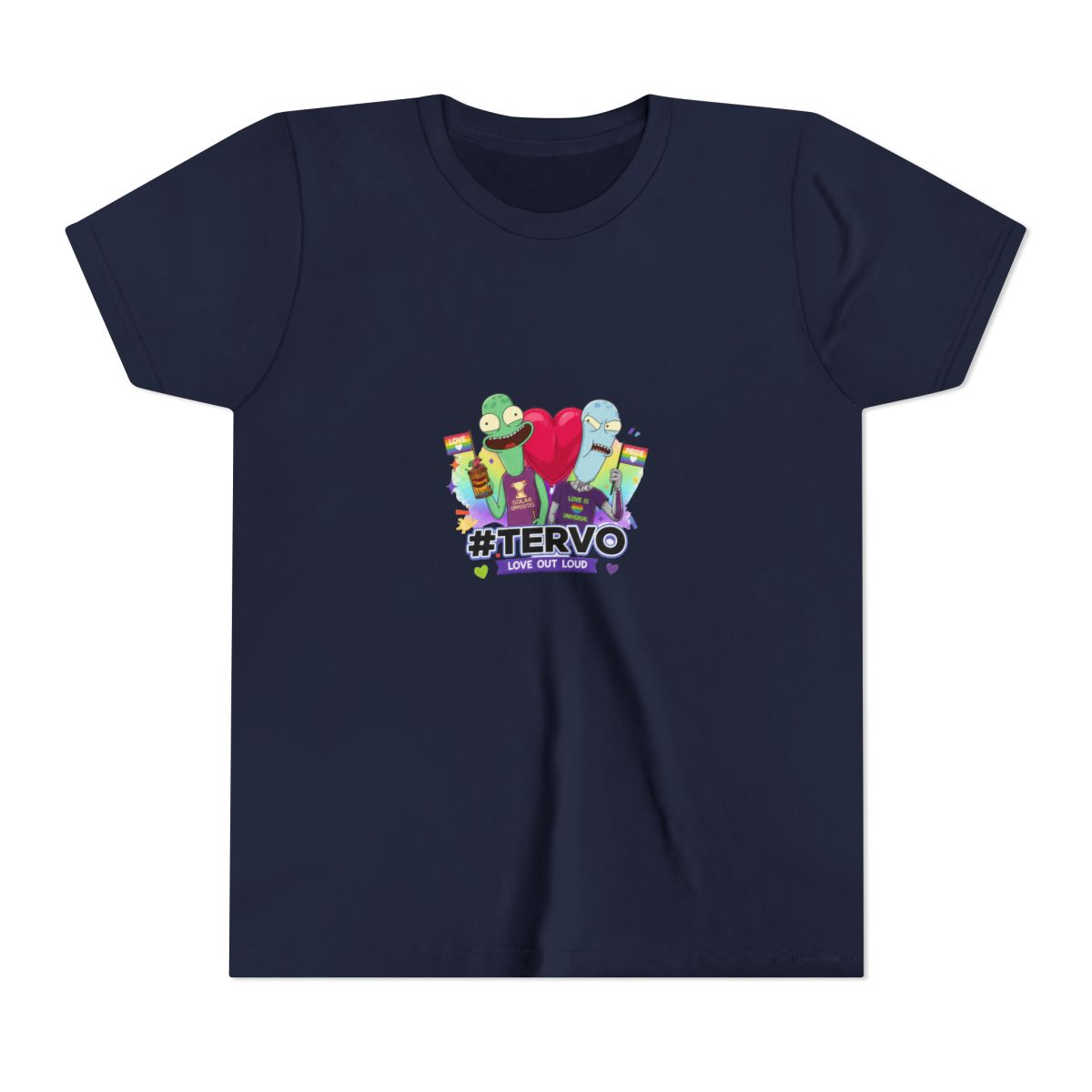 Solar Opposites Tervo Pride Kids T Shirt - alternate angle 4, merchandise