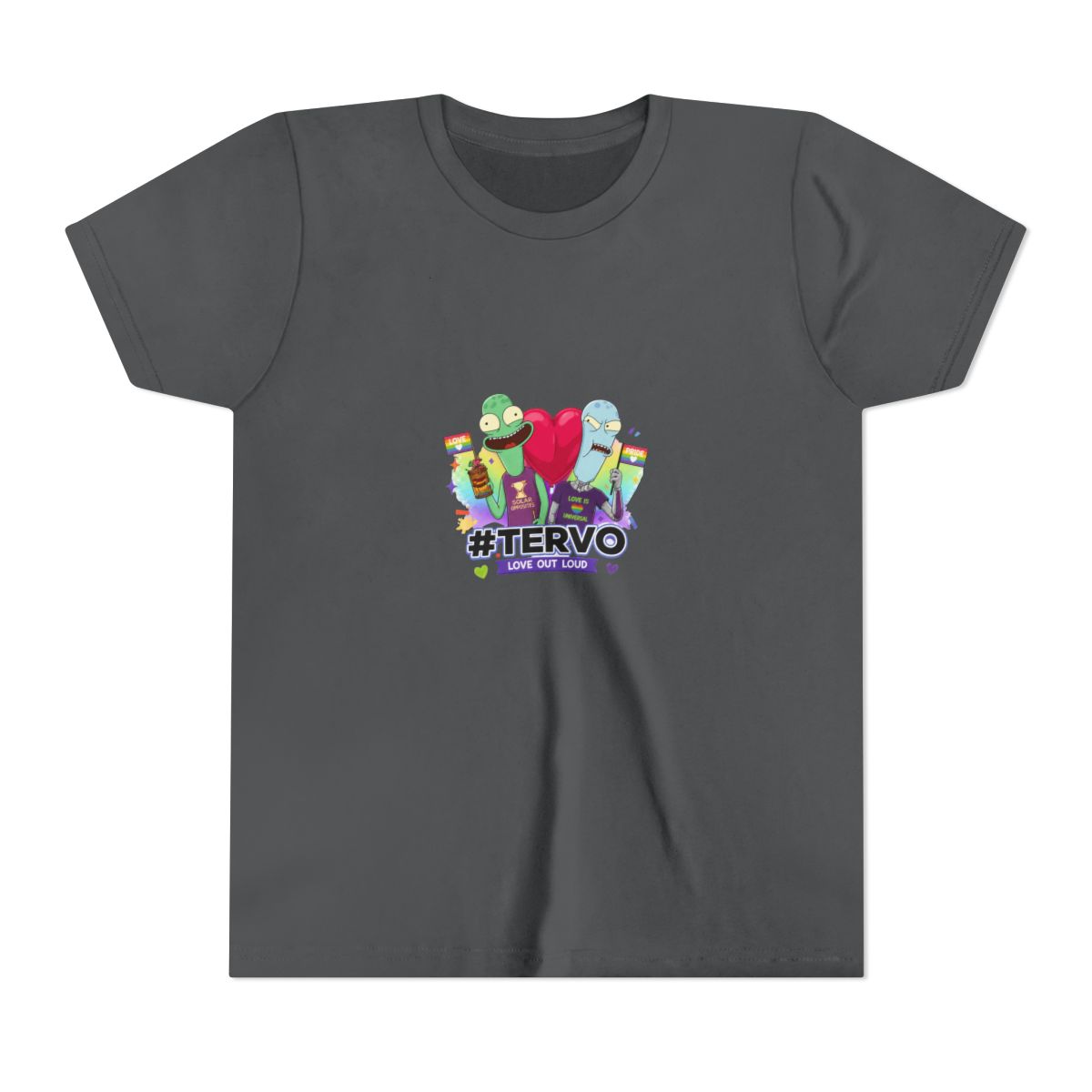 Solar Opposites Tervo Pride Kids T Shirt - alternate angle 3, merchandise